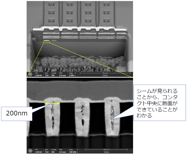 断面観察結果