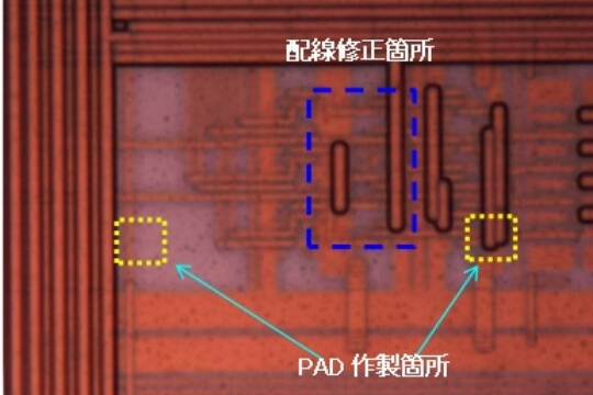 光学観察等による加工対象部の確認